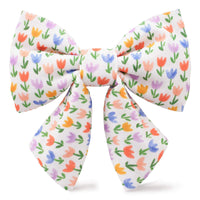 Tulip Garden Lady Dog Bow from The Foggy Dog