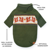 Squirrel Dog Sweater from The Foggy Dog