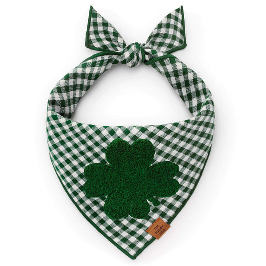 Clover Applique Dog Bandana from The Foggy Dog