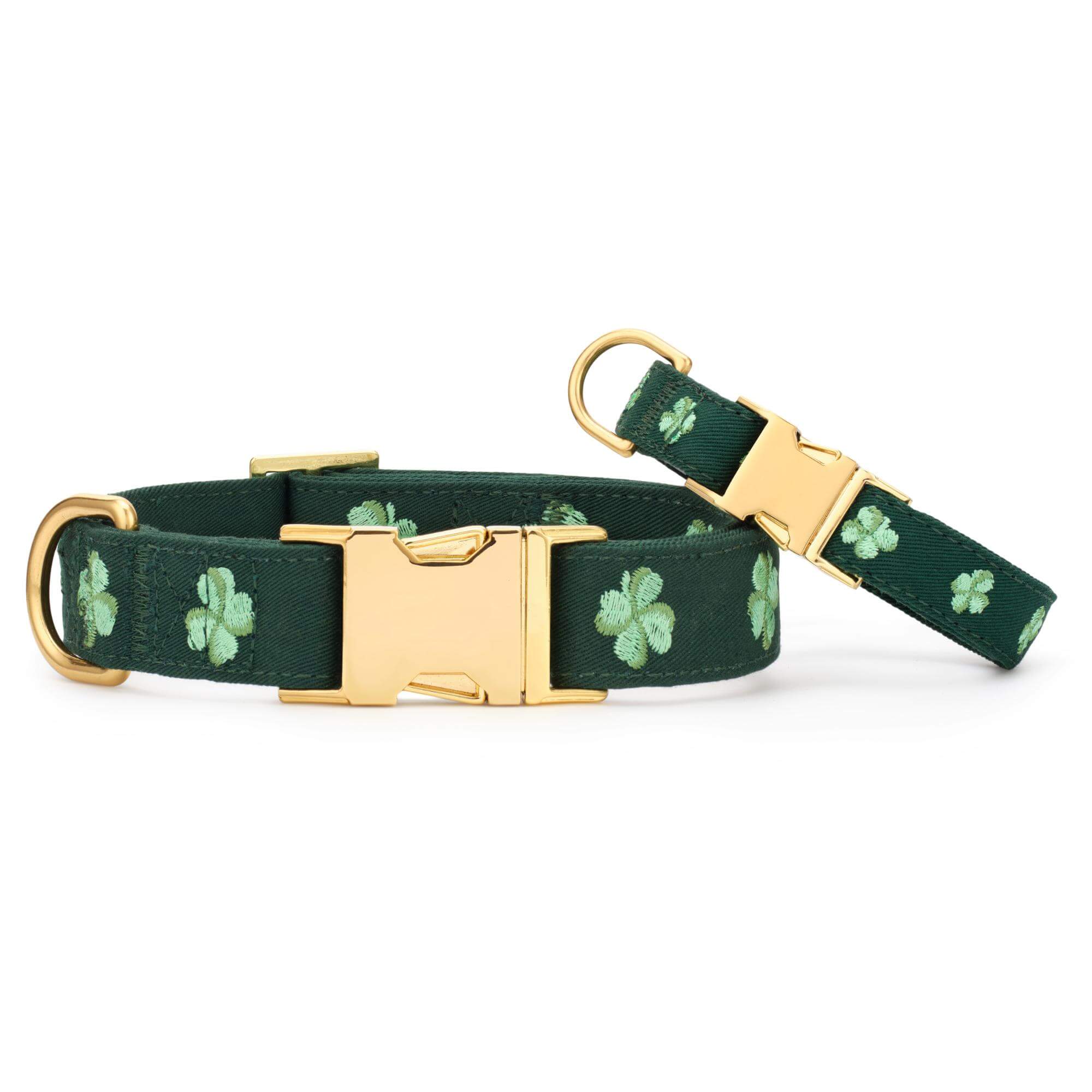 Clover Embroidered Dog Collar – The Foggy Dog