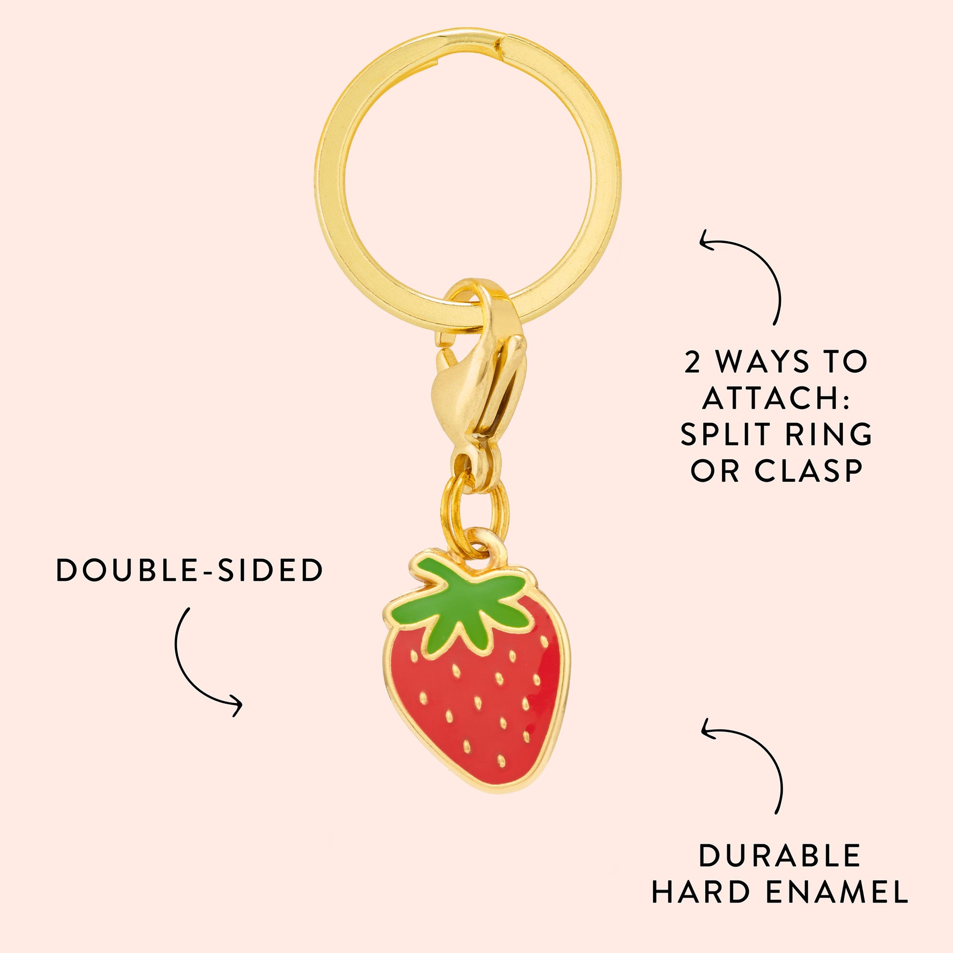 Strawberry Collar Charm from The Foggy Dog