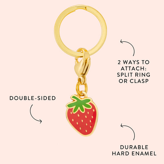 Strawberry Collar Charm from The Foggy Dog