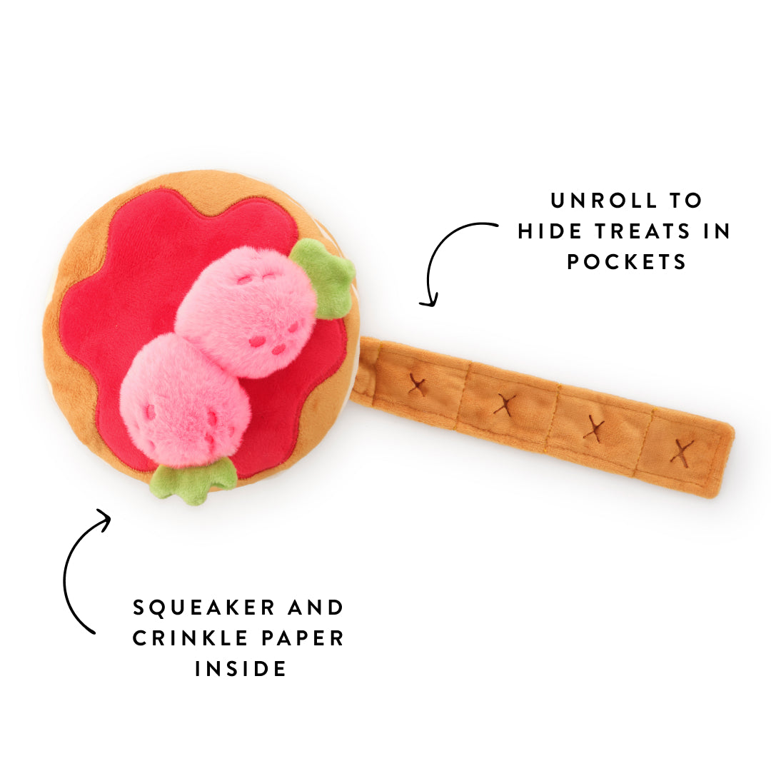 Strawberry Pancake Interactive Toy from The Foggy Dog