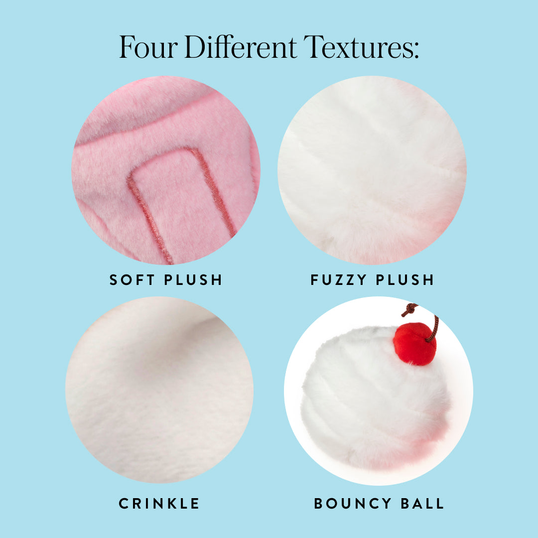 Strawberry Milkshake Interactive Snuffle  Dog Toy from The Foggy Dog