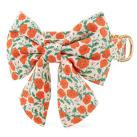 Golden Poppies Lady Bow Collar from The Foggy Dog
