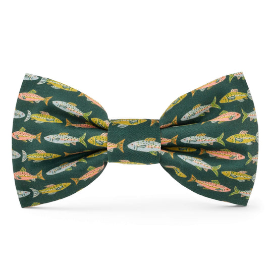Gone Fishing Dog Bow Tie from The Foggy Dog
