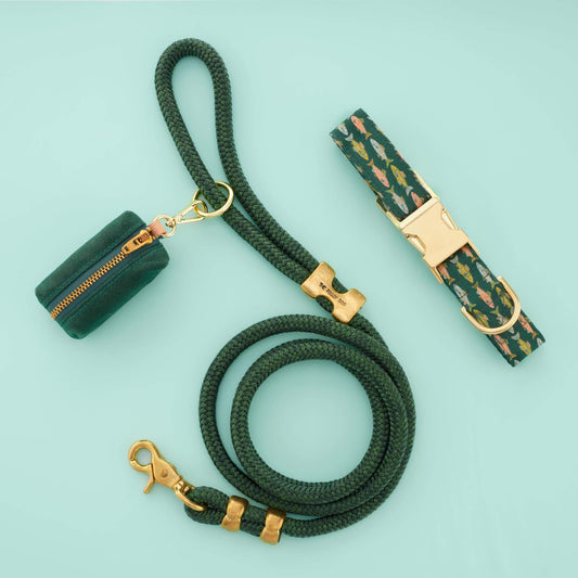 Gone Fishing Collar Walk Set from The Foggy Dog