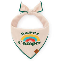 Happy Camper Embroidered Dog Bandana from The Foggy Dog