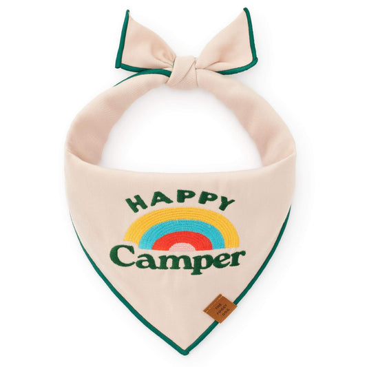 Happy Camper Embroidered Dog Bandana from The Foggy Dog