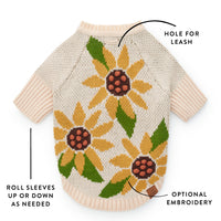 Sunflower Dog Sweater from The Foggy Dog
