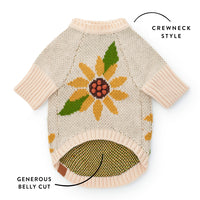 Sunflower Dog Sweater from The Foggy Dog