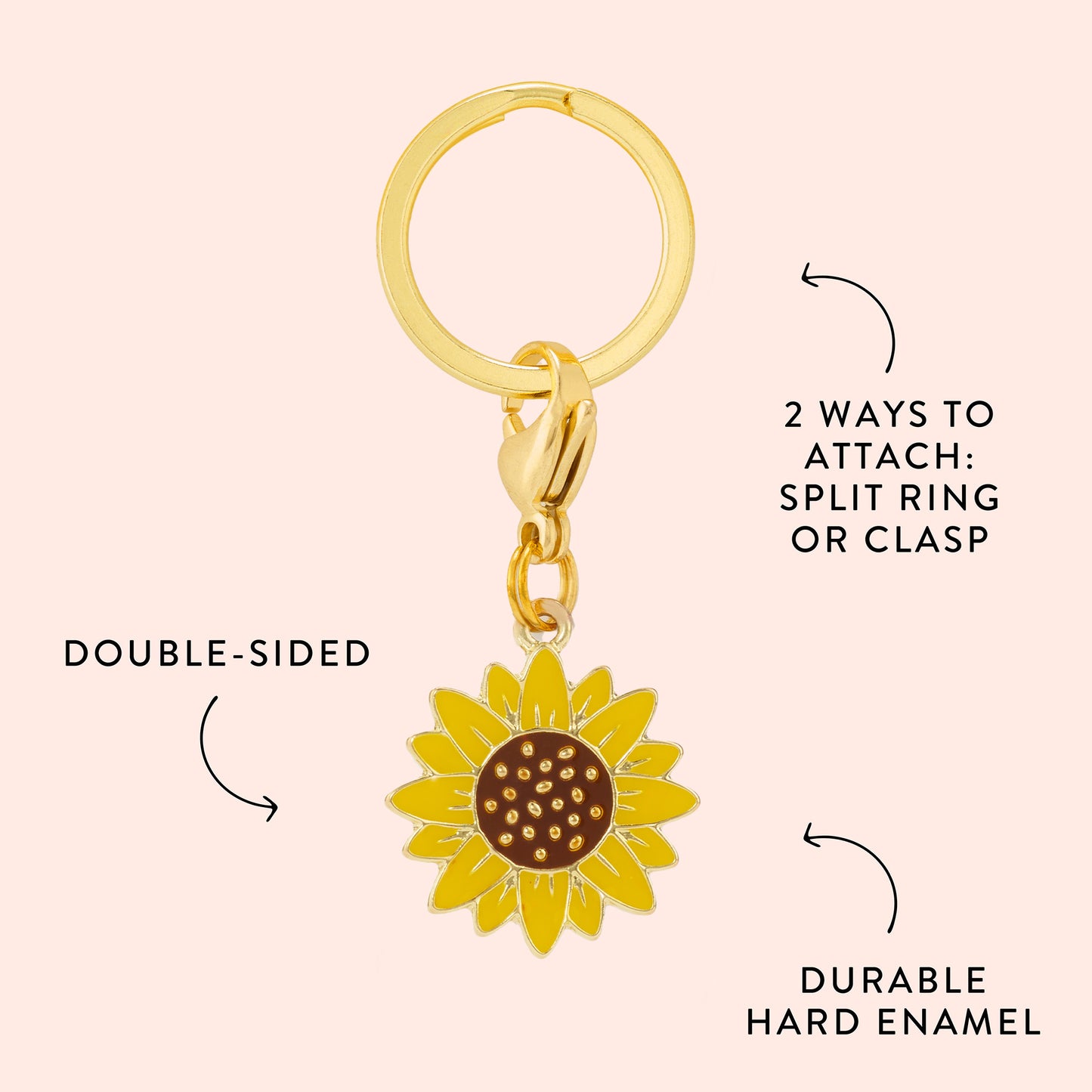 Sunflower Collar Charm from The Foggy Dog