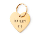 Heart Pet ID Tag: Bone Icon