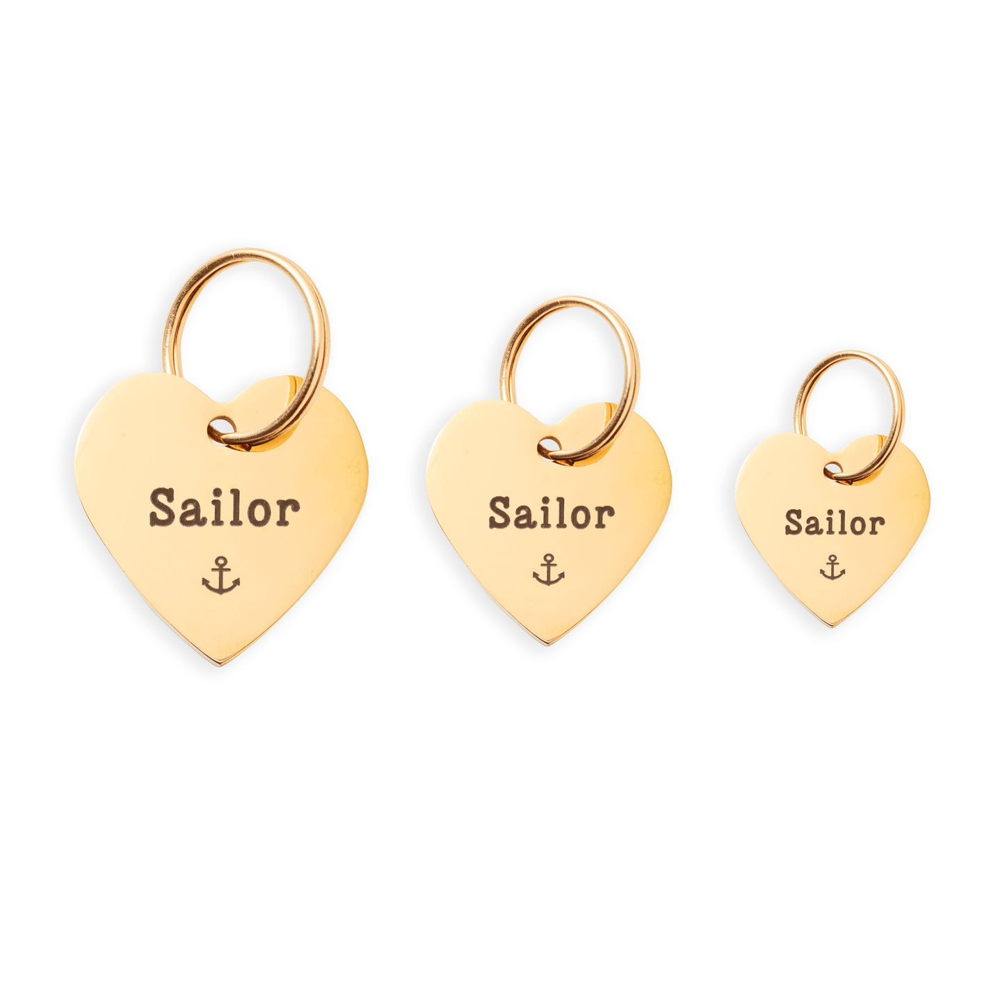 Heart Pet ID Tag: Anchor Icon from The Foggy Dog