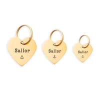 Heart Pet ID Tag: Anchor Icon from The Foggy Dog