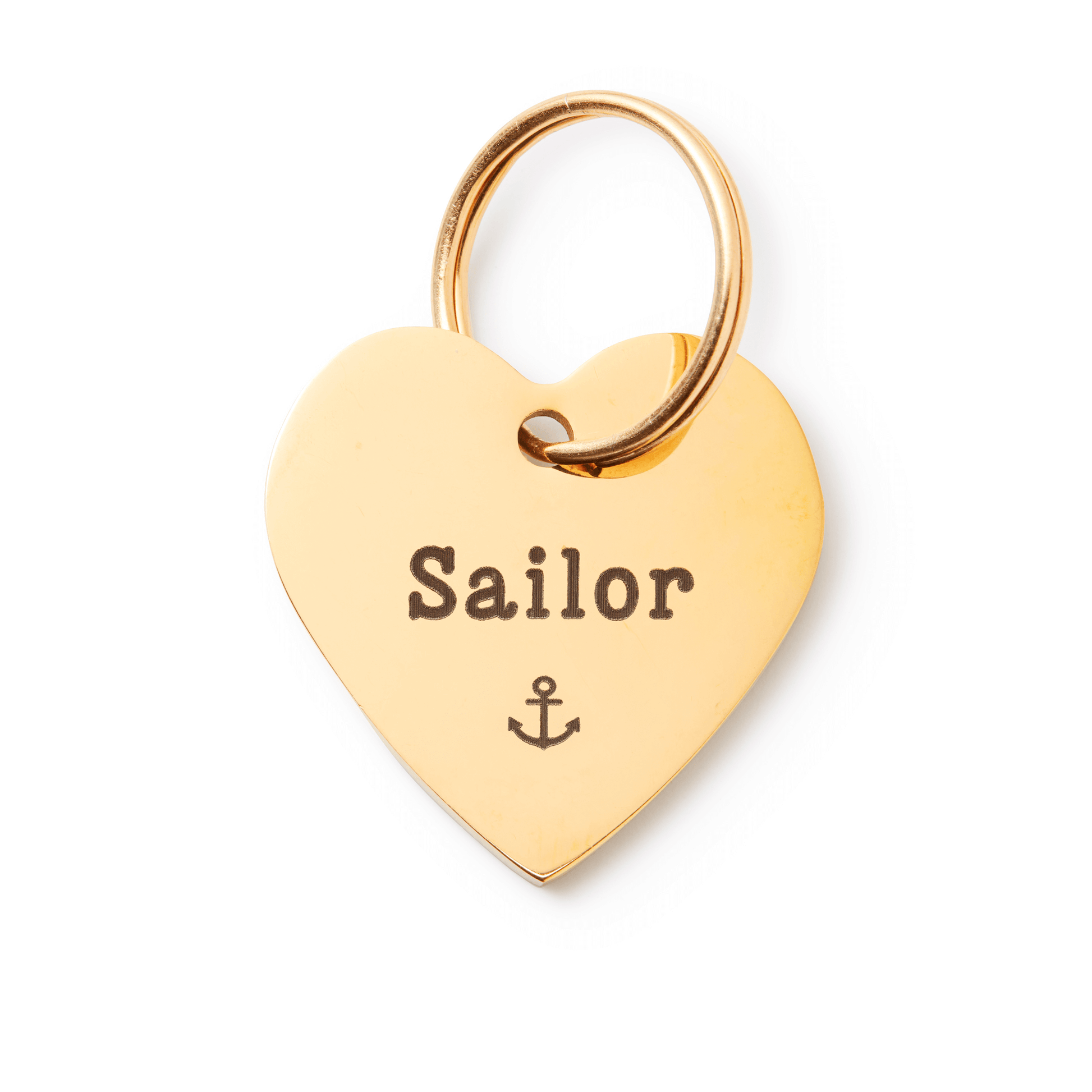 Heart Pet ID Tag: Anchor Icon from The Foggy Dog