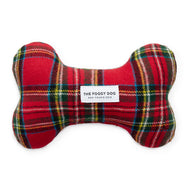 Tartan Plaid Flannel Dog Squeaky Toy
