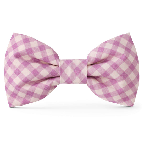 Thistle Gingham Dog Bow Tie