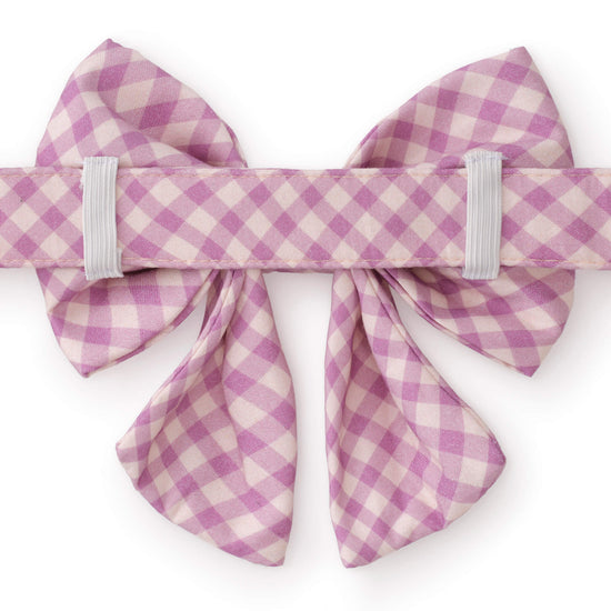 Thistle Gingham Lady Bow Collar