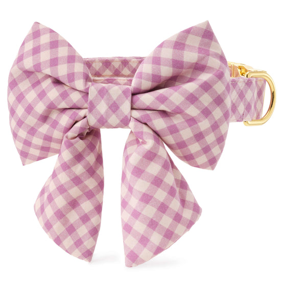 Thistle Gingham Lady Bow Collar
