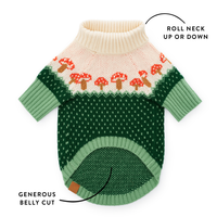 Toadstool Dog Sweater from The Foggy Dog