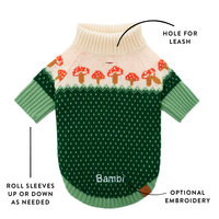 Toadstool Dog Sweater from The Foggy Dog