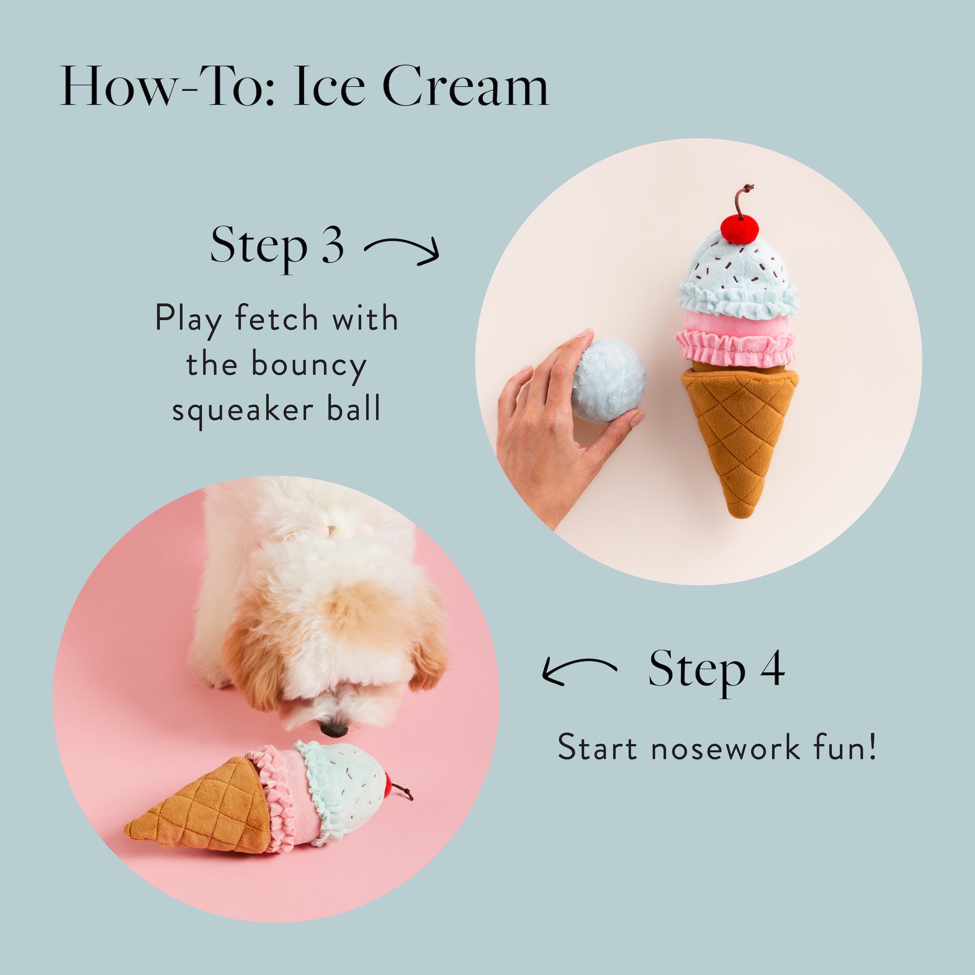 Ice Cream Interactive Snuffle Dog Toy – The Foggy Dog