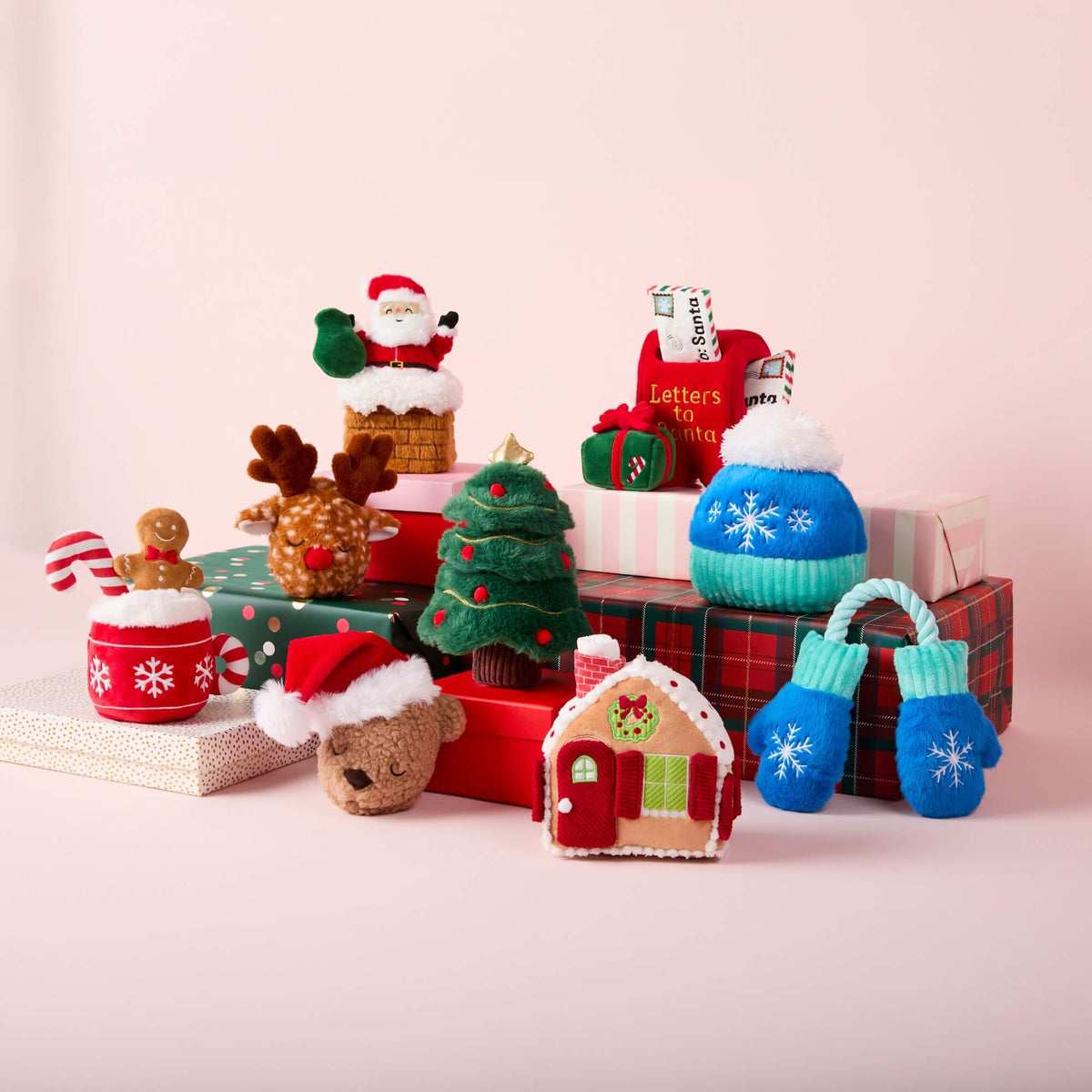 Gingerbread House, Snow Much Fun, Letters to Santa, Here Comes Santa, Reindeer, Santa Teddy Bear, Hot Cocoa and Christmas Tree Toy from The Foggy Dog