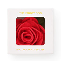 Red Rose Dog Collar Flower from The Foggy Dog