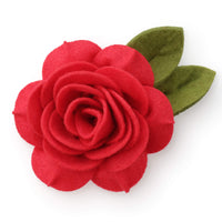 Red Rose Dog Collar Flower from The Foggy Dog