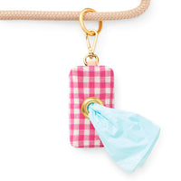 Hot Pink Gingham Waste Bag Holder from The Foggy Dog