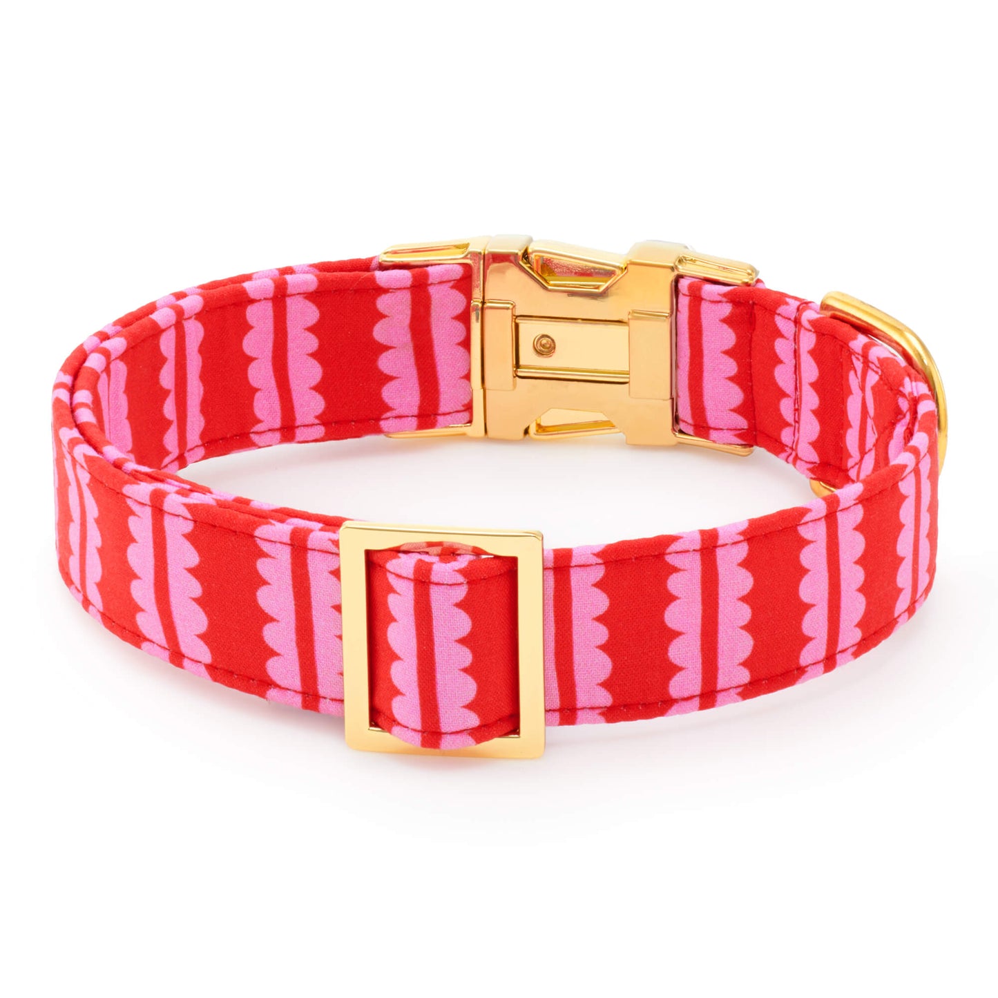 Scallop Stripe Dog Collar from The Foggy Dog
