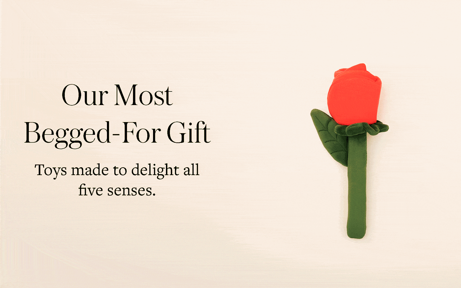 Bouquet of Roses Interactive Toy from The Foggy Dog