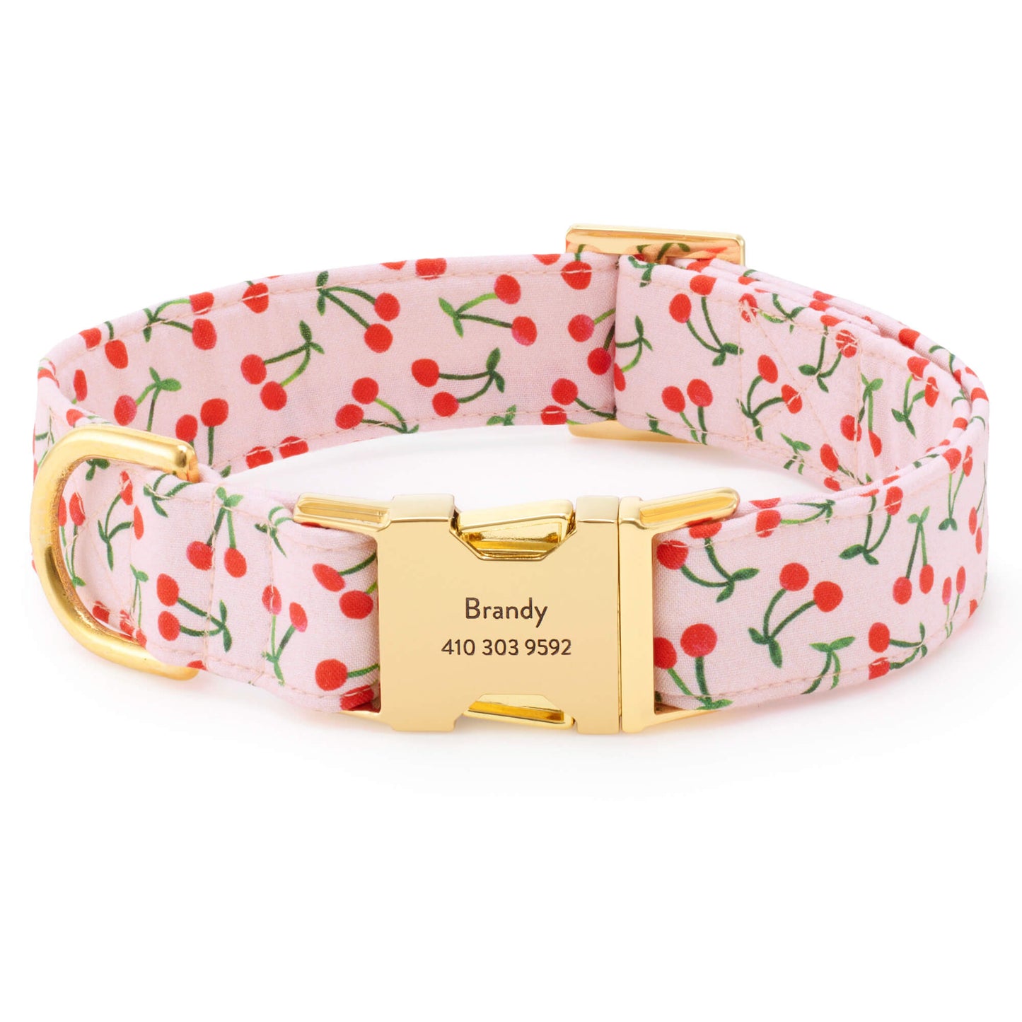 Cherry Jubilee Dog Collar from The Foggy Dog