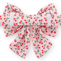 Cherry Jubilee Lady Bow Collar from The Foggy Dog