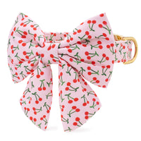 Cherry Jubilee Lady Bow Collar from The Foggy Dog
