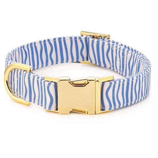 Blue Waves Dog Collar