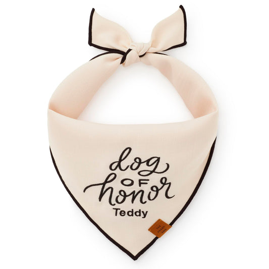 Dog of Honor Embroidered Dog Bandana from The Foggy Dog