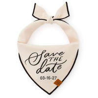 Save the Date Embroidered Dog Bandana from The Foggy Dog