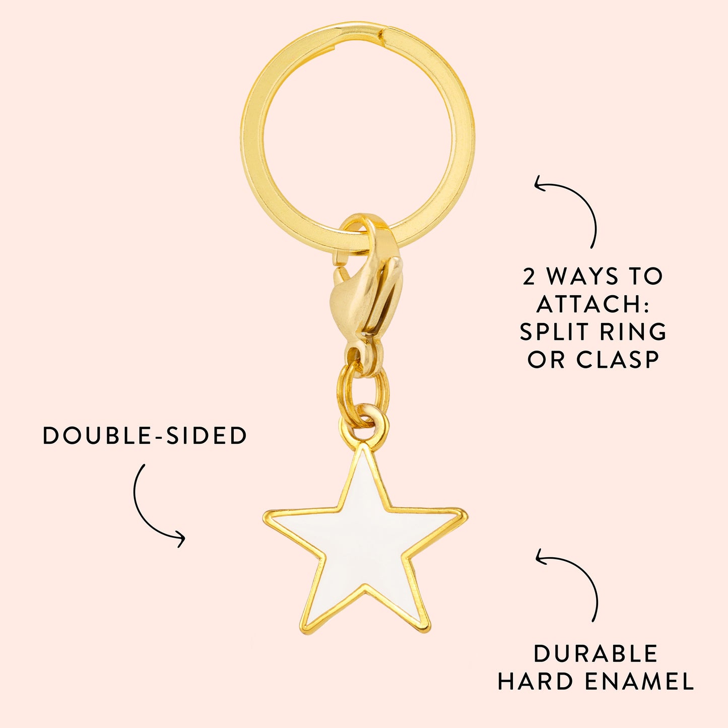 White Star Collar Charm from The Foggy Dog