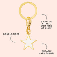 White Star Collar Charm from The Foggy Dog