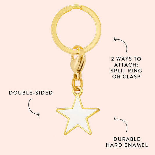 White Star Collar Charm from The Foggy Dog