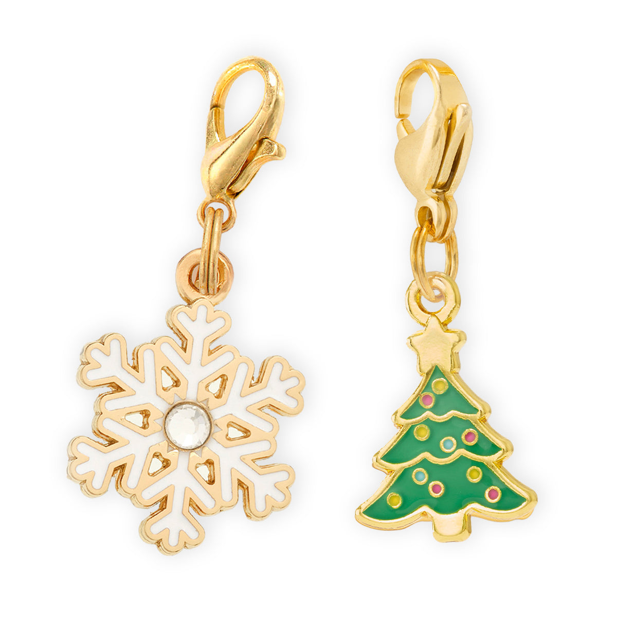 White Christmas Collar Charm Set view 1