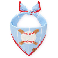Baseball Applique Dog Bandana from The Foggy Dog