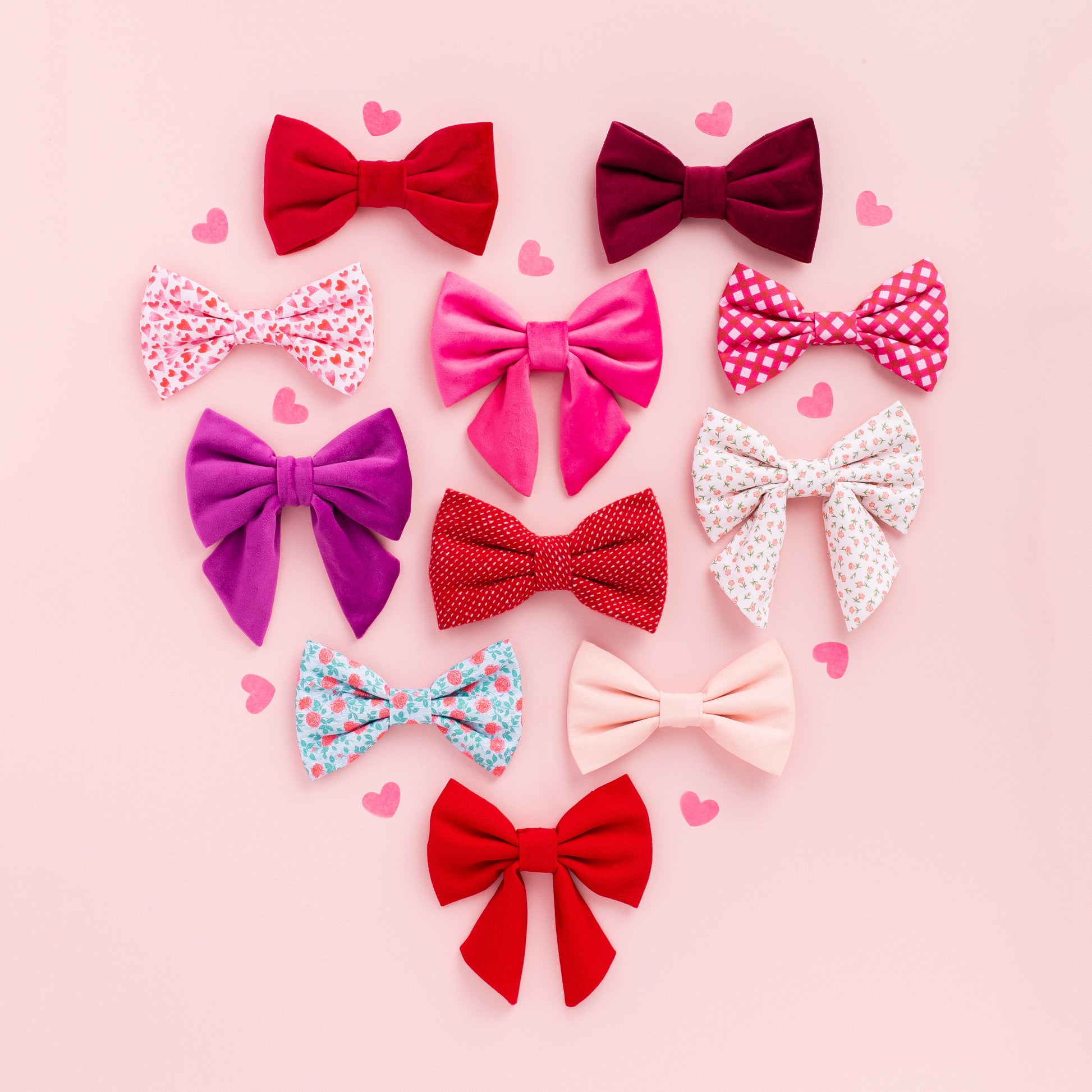 Burgundy Velvet Dog Bow Tie from The Foggy Dog 