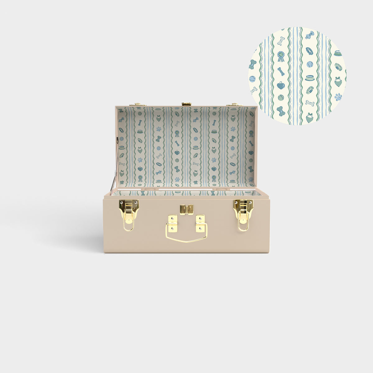 Mini Trunk - Dog Days - Beige, from The Foggy Dog