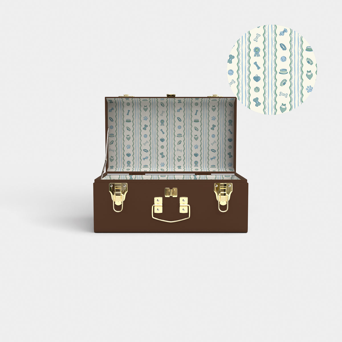 Mini Trunk - Dog Days - Brown, from The Foggy Dog