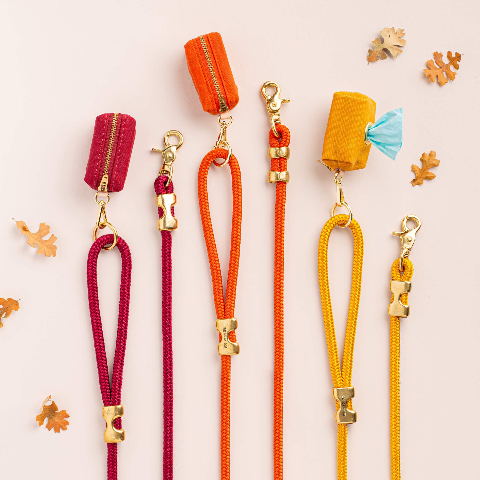 Wine Waxed Canvas Waste Bag Dispenser from The Foggy Dog