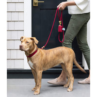 Wine Waxed Canvas Waste Bag Dispenser from The Foggy Dog