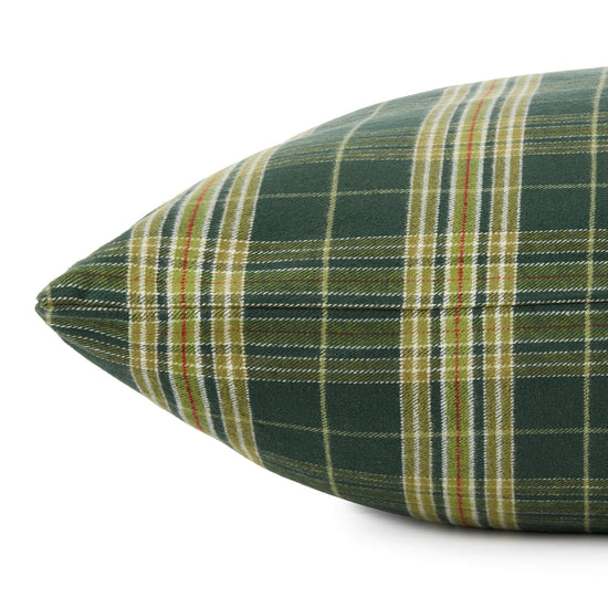 Mossy Plaid Flannel Dog Bed